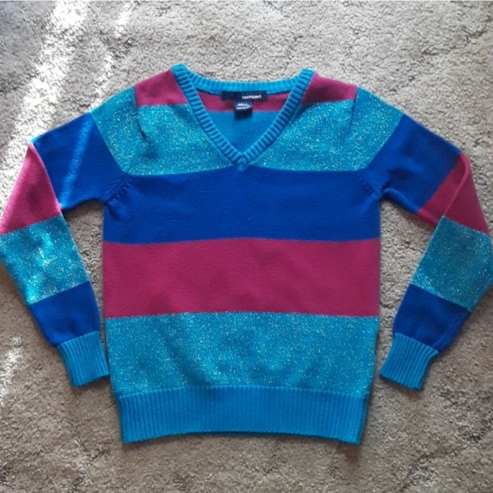 Basic Editions Girl's V-neck Sweater, size 6